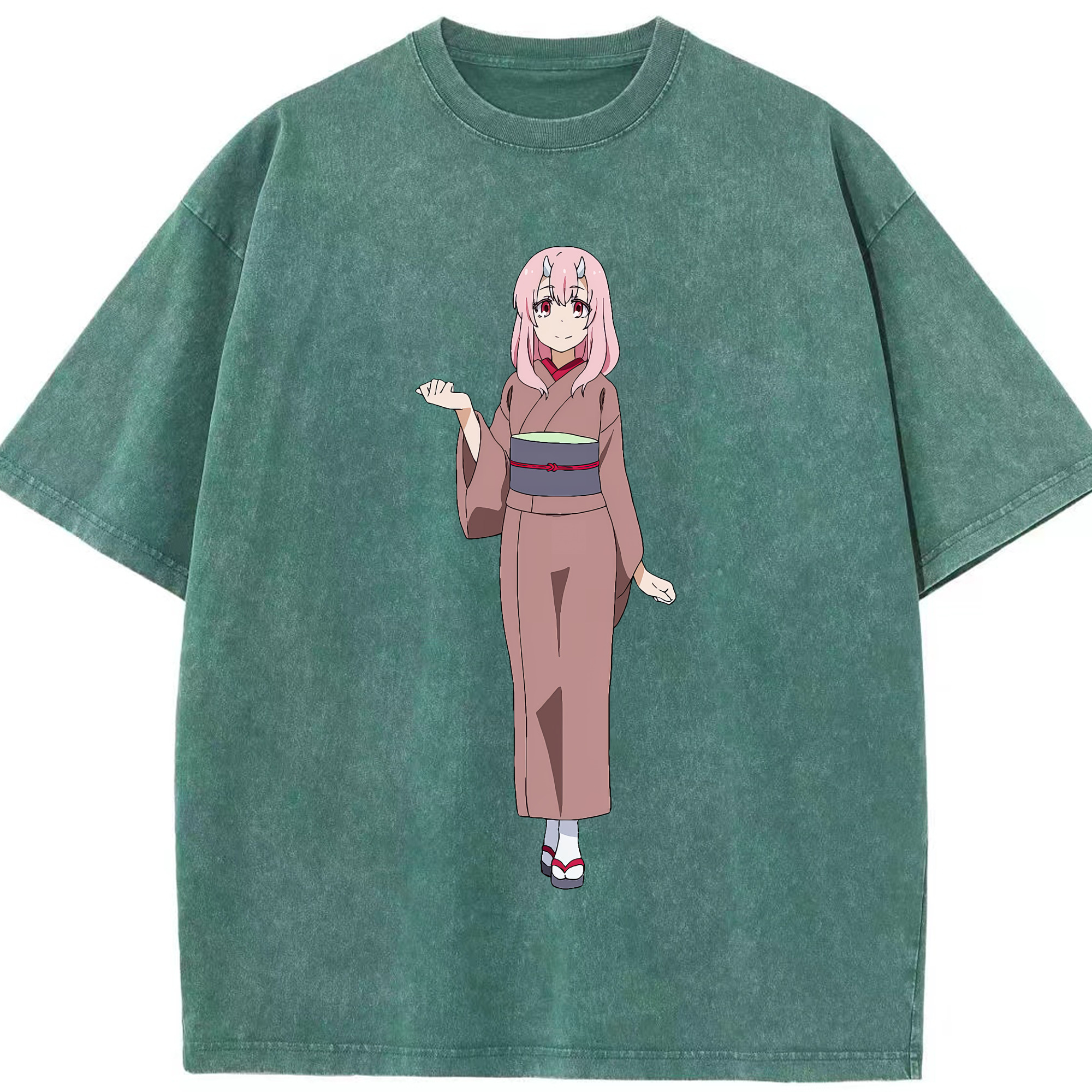 （画像用） 転スラ Regarding Reincarnated to Slime 綿100% ヴィンテージ風 半袖Tシャツ（フロントプリント）